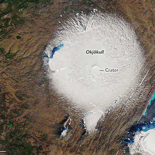 Okjokull Glacier